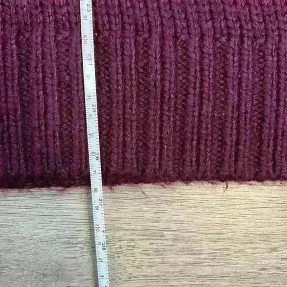 Victoria's Secret PINK Maroon Knit Sweater Size Large - Picture 9 of 9